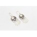 Dangle Earrings Women's Solid 925 Sterling Silver Handmade Traditional Gift A557
